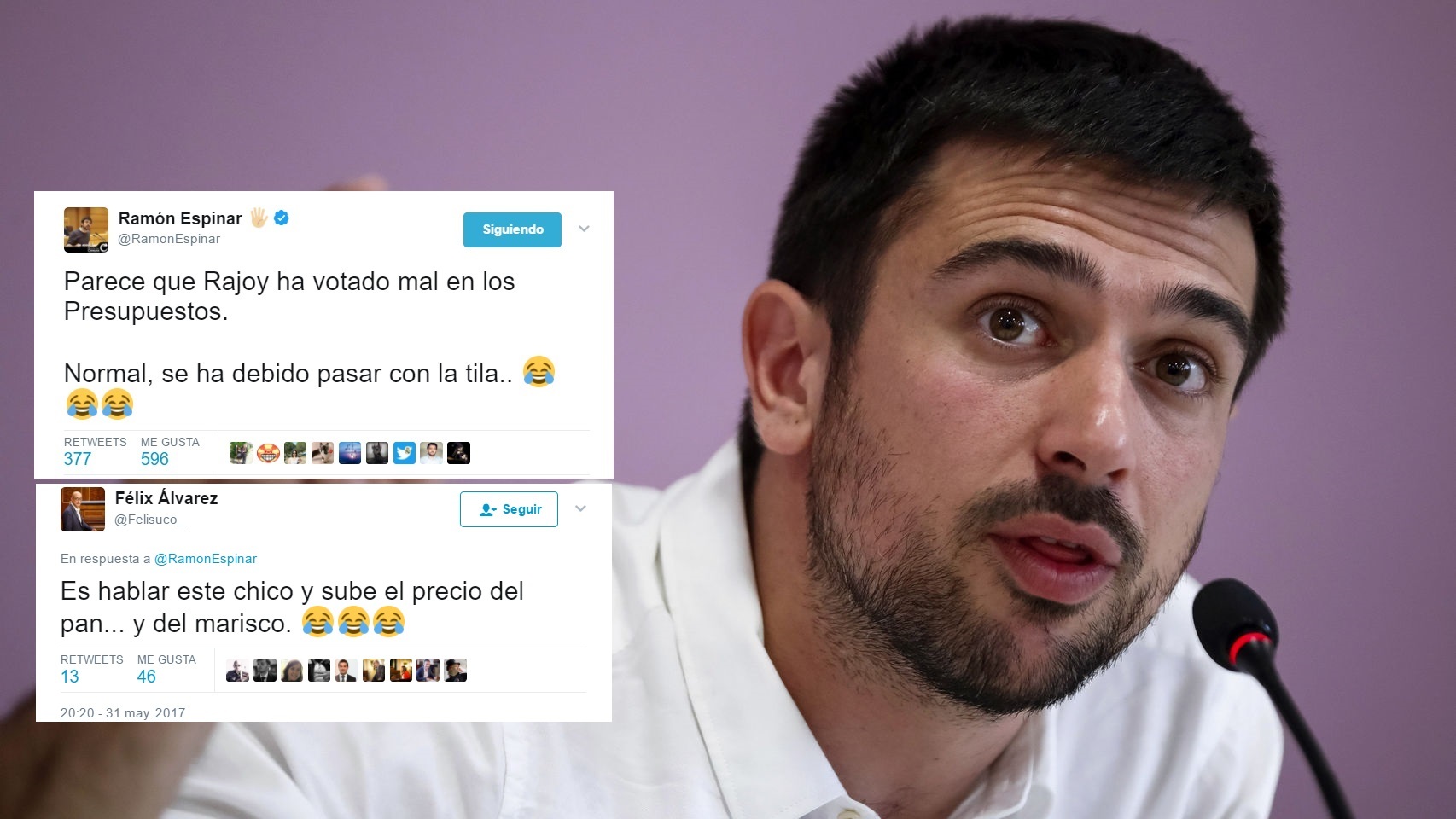 Félix Álvarez salió al paso de las mofas de Espinar después de que Pablo Iglesias se equivocase como Rajoy en las votaciones del Congreso.