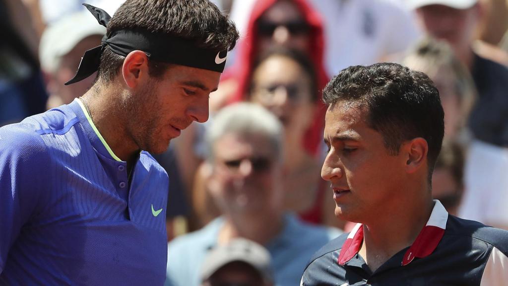 Almagro, tras retirarse del partido ante Del Potro.