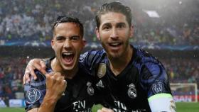 Lucas Vázquez y Ramos, eufóricos tras el pase a Cardiff