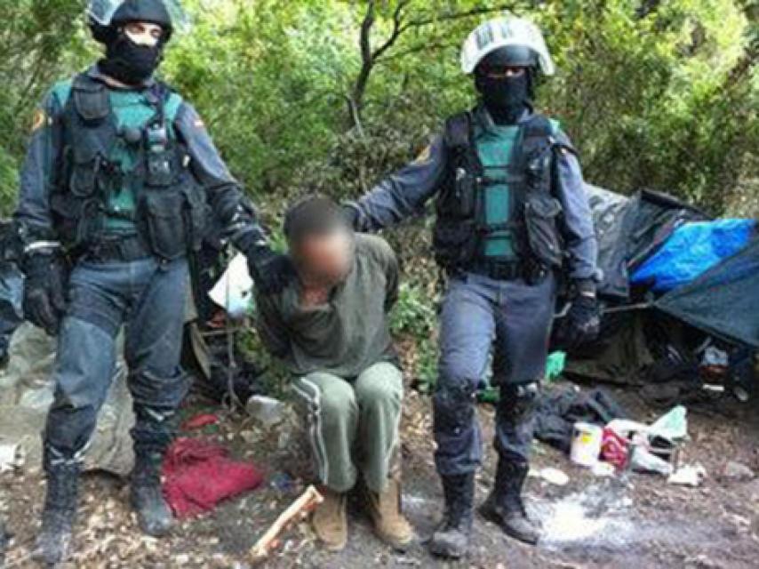 Para detener al bandolero en 2011, la Guardia Civil desplegó a 70 agentes, perros y helicópteros.