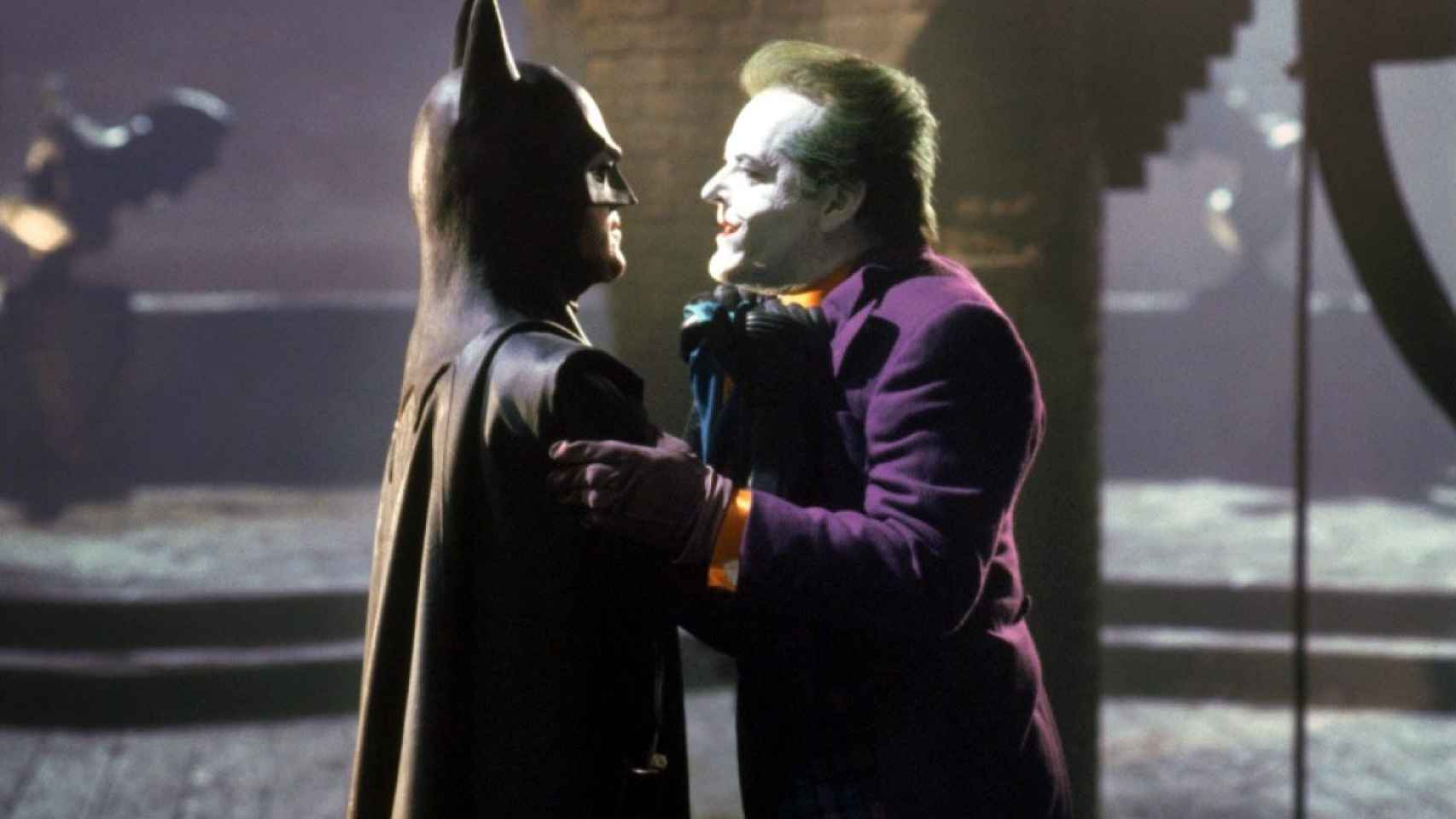 Batman y Joker en la película de Tim Burton.