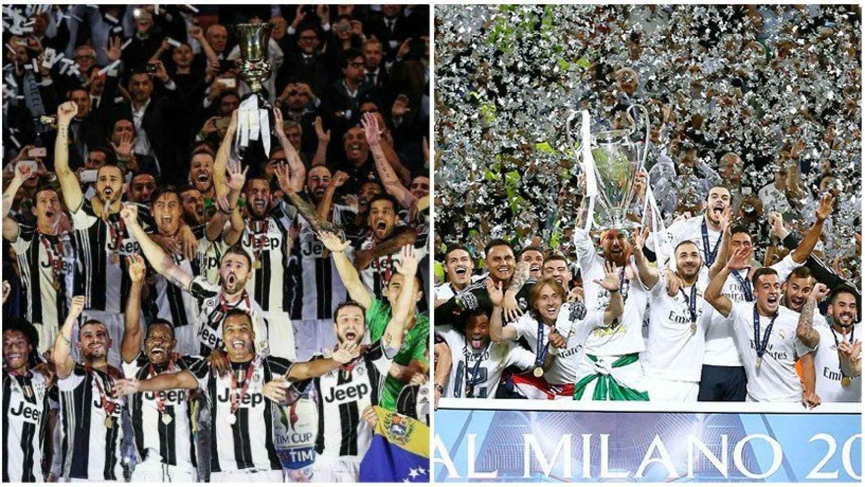 Juve y Real Madrid, finalistas de la Champions League
