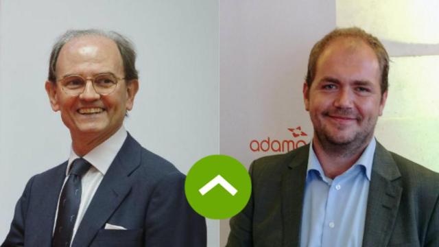 Carlos de Palacio Oriol, presidente de Talgo; y el presidente de Adamo, Johan Andsjö.