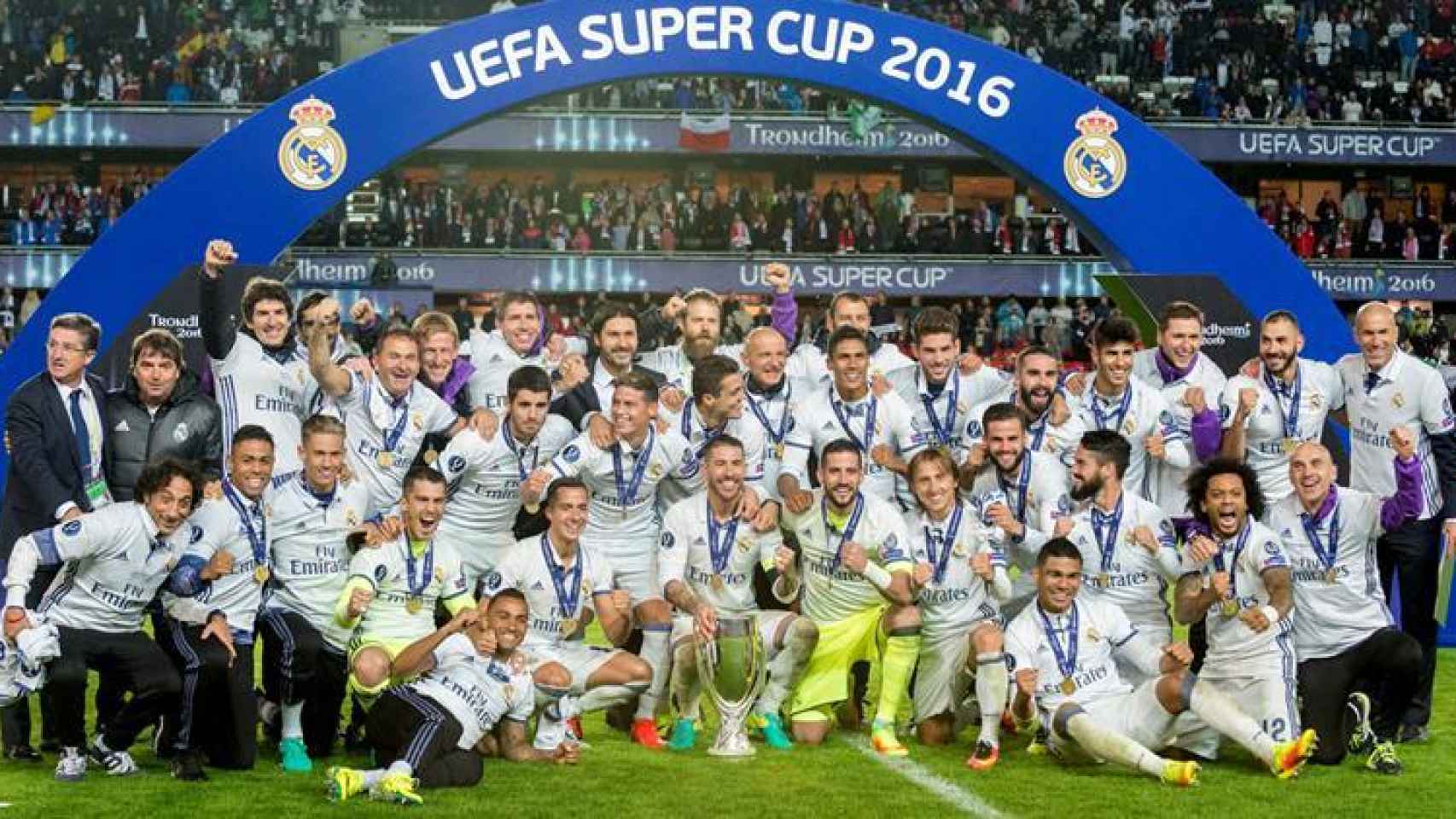 La Supercopa de Europa, primer título del Madrid esta temporada.