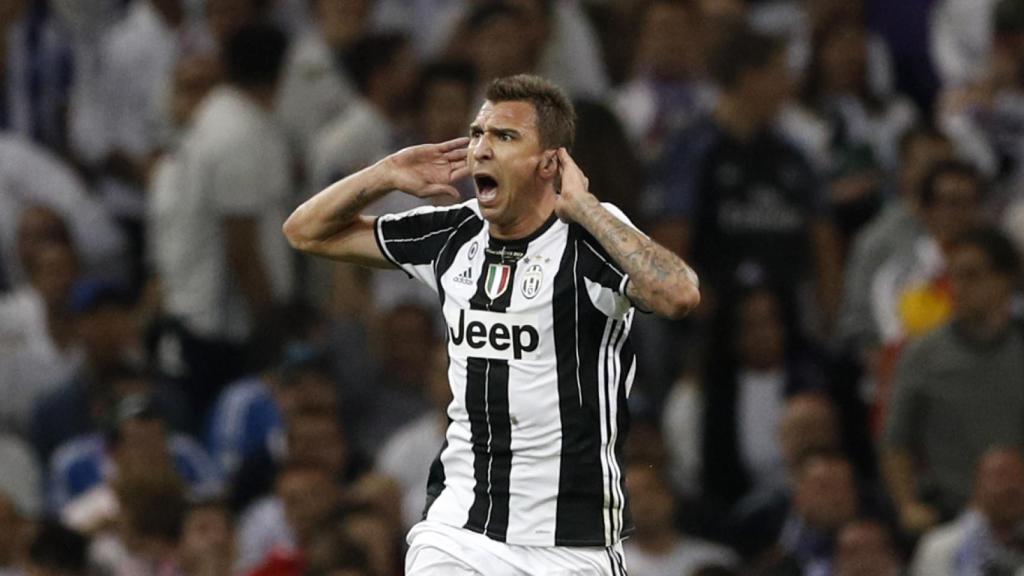 Mario Mandzukic, delantero de la Juventus, campeón de la Serie A.