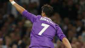 Cristiano Ronaldo celebra su gol ante la Juve