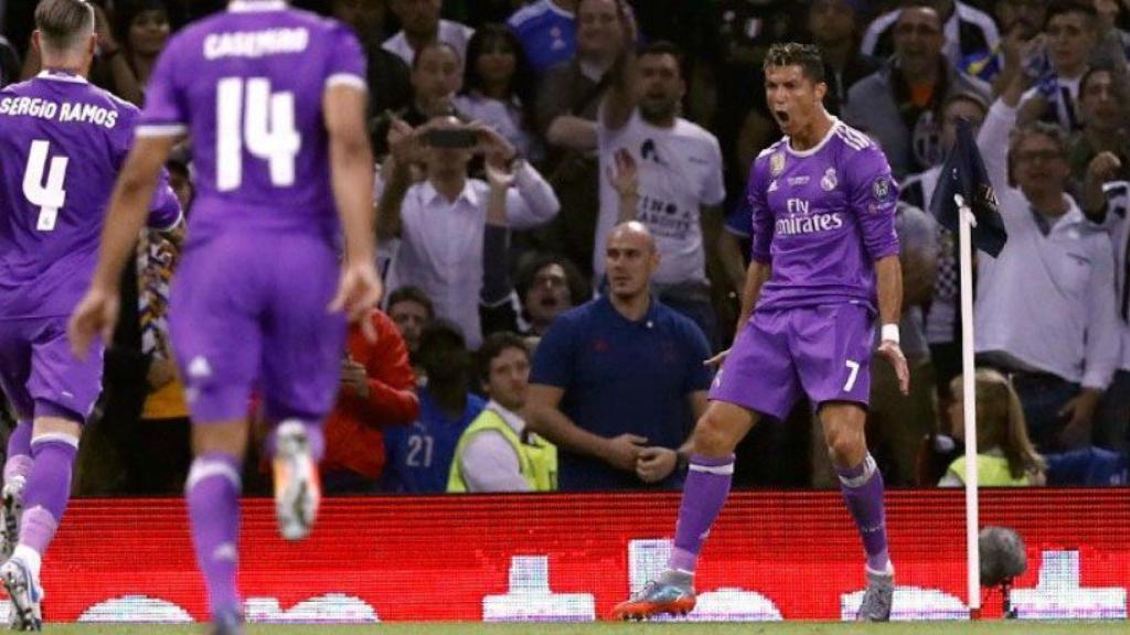 Cristiano Ronaldo celebrando su gol