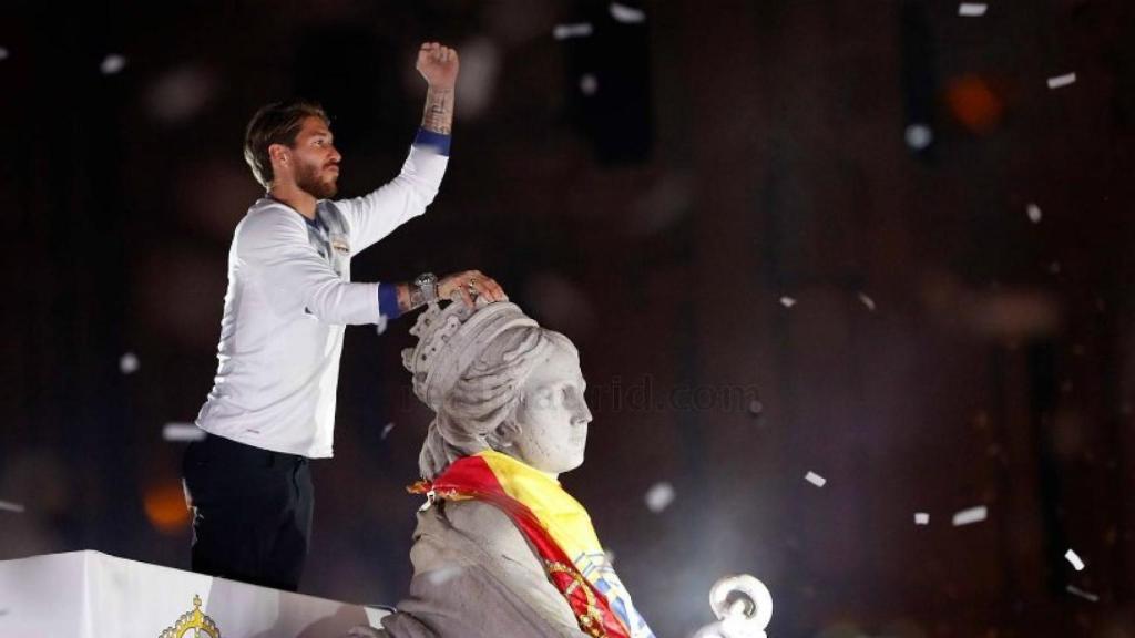 Ramos y la Cibeles