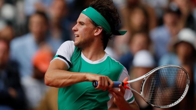 Thiem, durante su victoria ante Zeballos en Roland Garros.