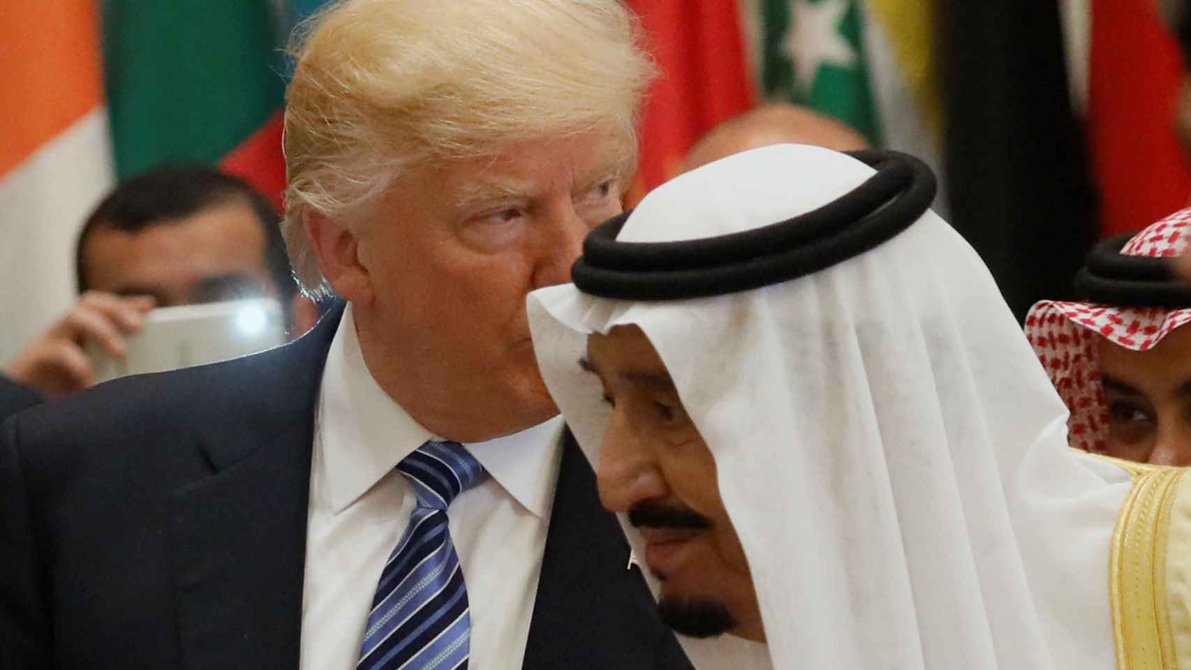 Trump junto al rey Salman, durante la visita del presidente de EEUU a Arabia Saudí