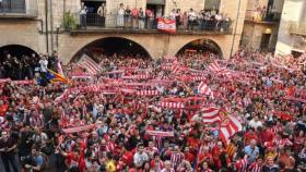 Celebración del ascenso del Girona. Foto: @gironafc