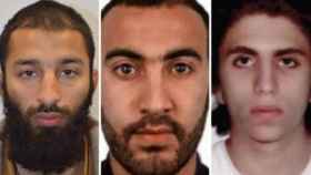 Shazad Butt, Rachid Redouane y Youssef Zaghbam, autores del atentado en Londres.