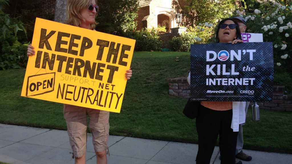 Protesta sobre la neutralidad de la red
