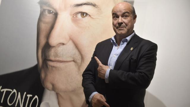 Antonio Resines en la presentación de su libro de memorias.