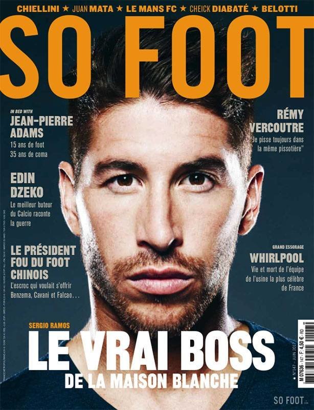 Sergio Ramos, protagonista de la portada de So Foot