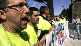 Jornada de huelga de los estibadores en Ferrol, imagen de archivo
