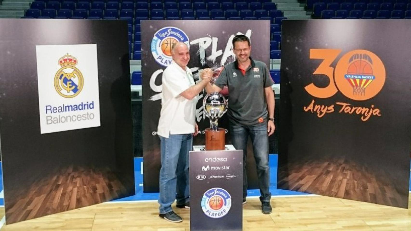 Pablo Laso durante la presentación de la final ACB. Foto: acb.com