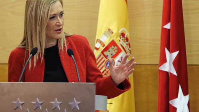 Momento del debate de moción de censura contra Cristina Cifuentes.