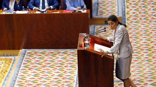 Momento del debate de la moción de censura contra Cristina Cifuentes.