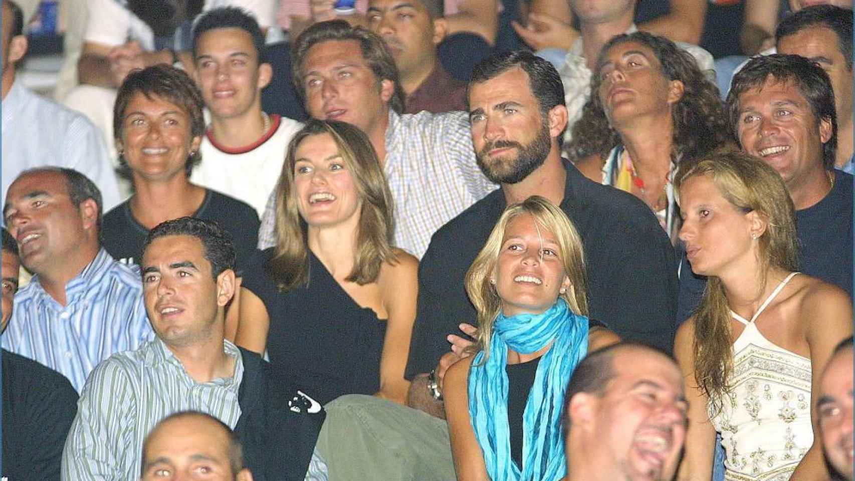 Letizia y Felipe en un concierto de Jaume Anglada en 2004.