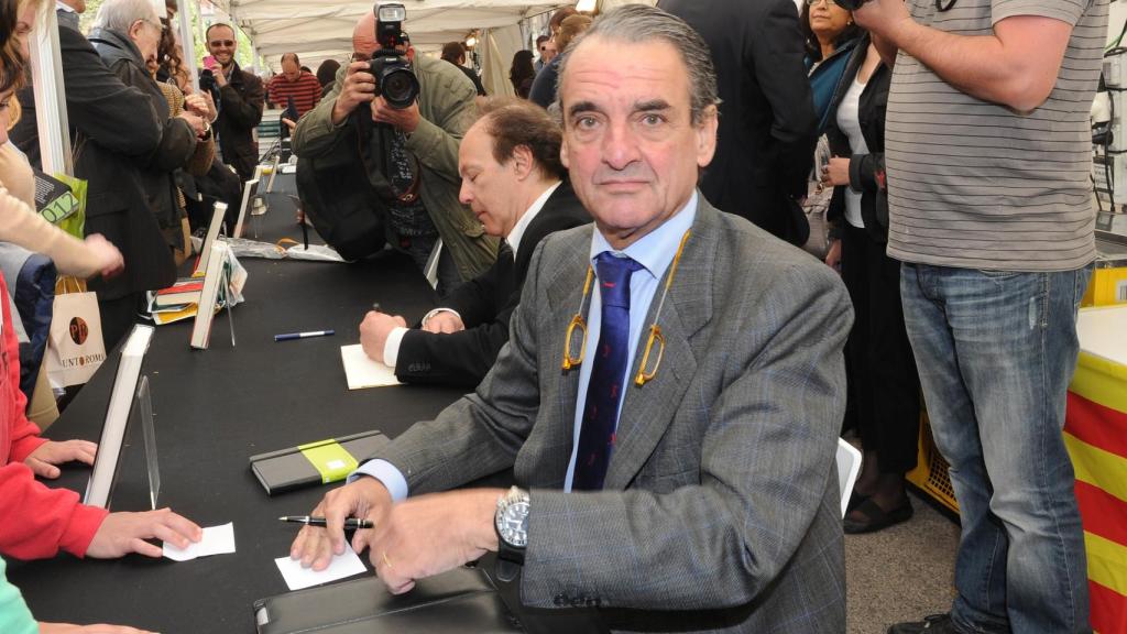 Mario Conde, durante la festividad de San Jordi.