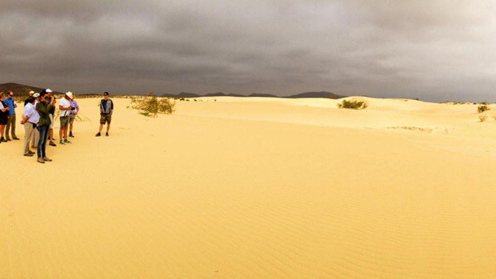 Momento del rodaje de Star Wars en Fuerteventura.