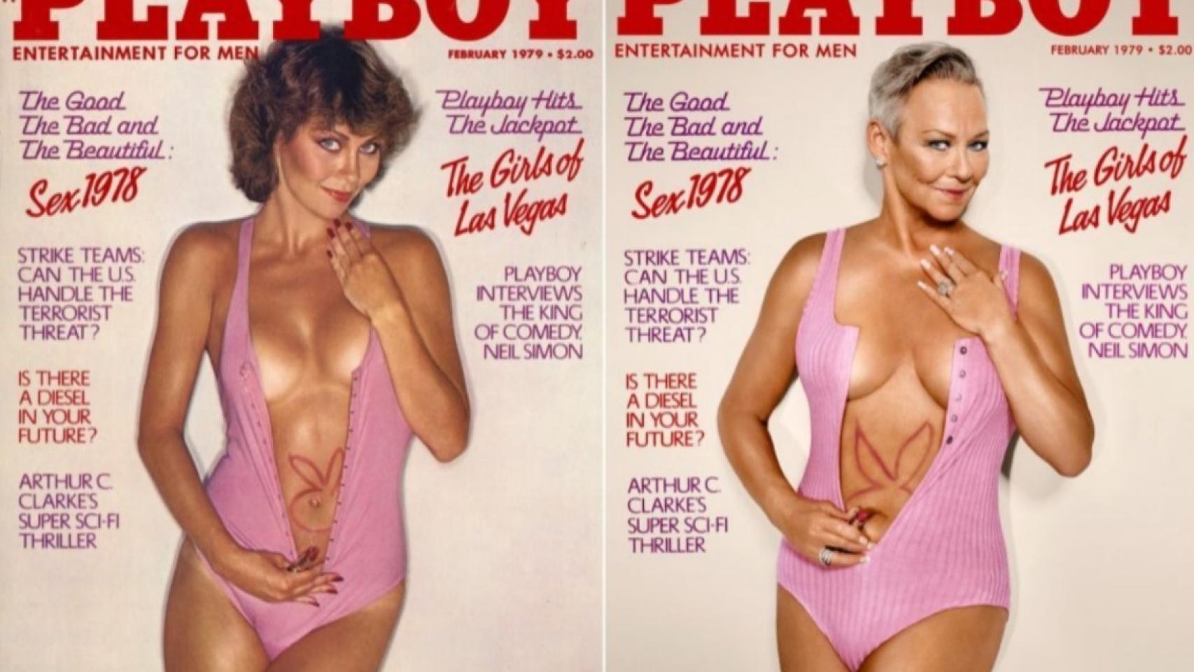 Siete conejitas Playboy recrean sus portadas de la década de los 80