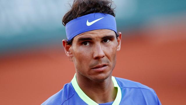 Nadal, en un momento del partido ante Thiem.