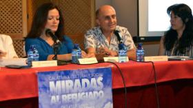 El actor Pepe Viyuela durante su charla.