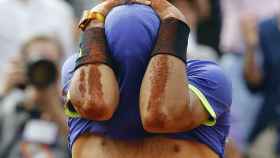 Nadal, tras proclamarse campeón de Roland Garros.