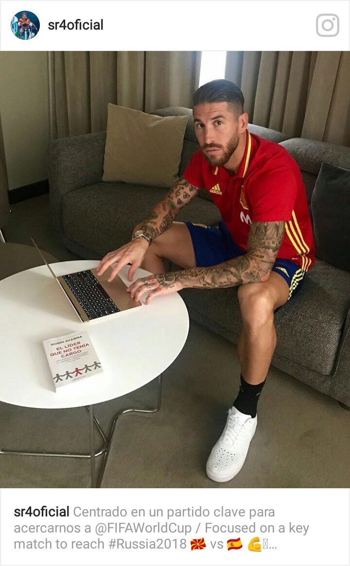 Sergio Ramos subió esta foto a su perfil de Instagram. (@sr4oficial)