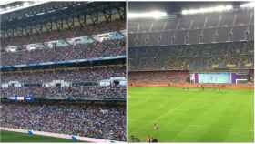 Llenazo en el Bernabéu y ridículo en el Camp Nou