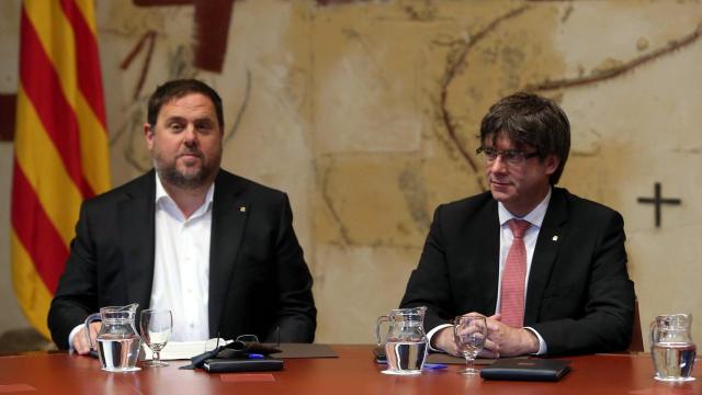 Oriol Junqueras y Carles Puigdemont, en una imagen de archivo.