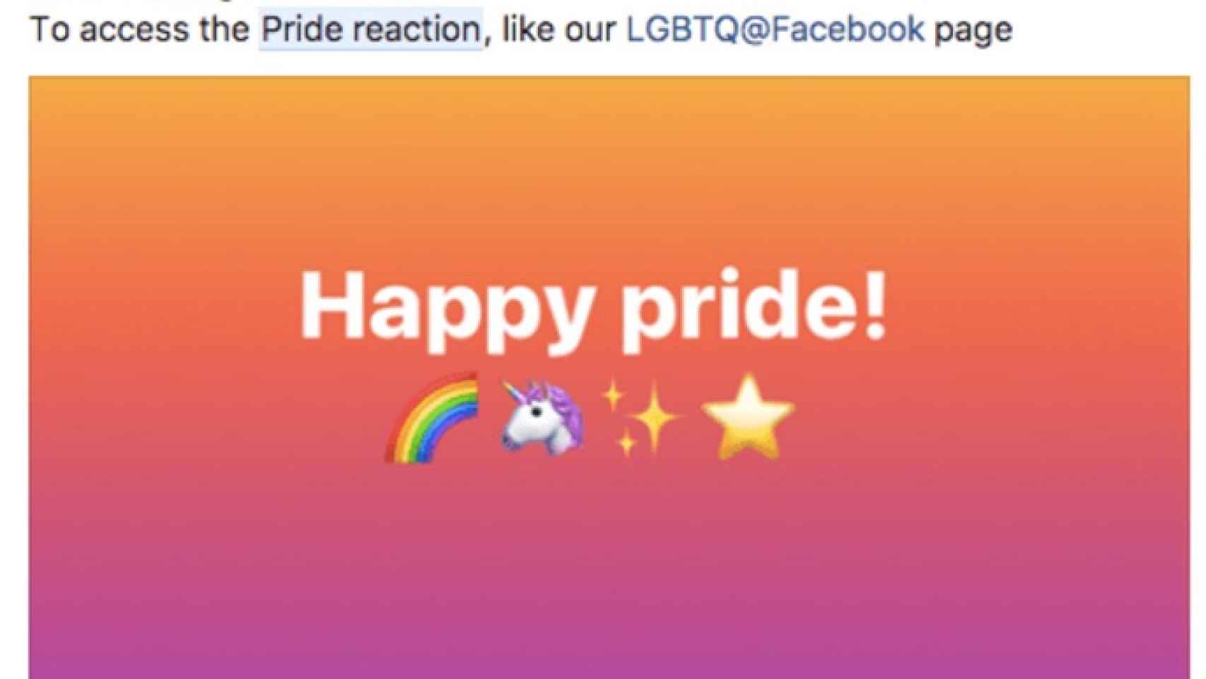 Así puedes activar en Facebook la reacción de Orgullo LGTB+ en las publicaciones