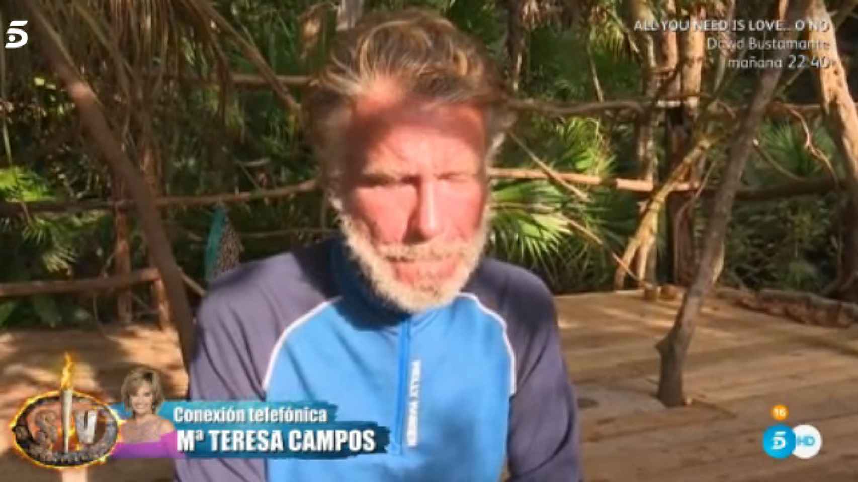 Edmundo rompe a llorar en 'SV' tras la llamada de María Teresa Campos