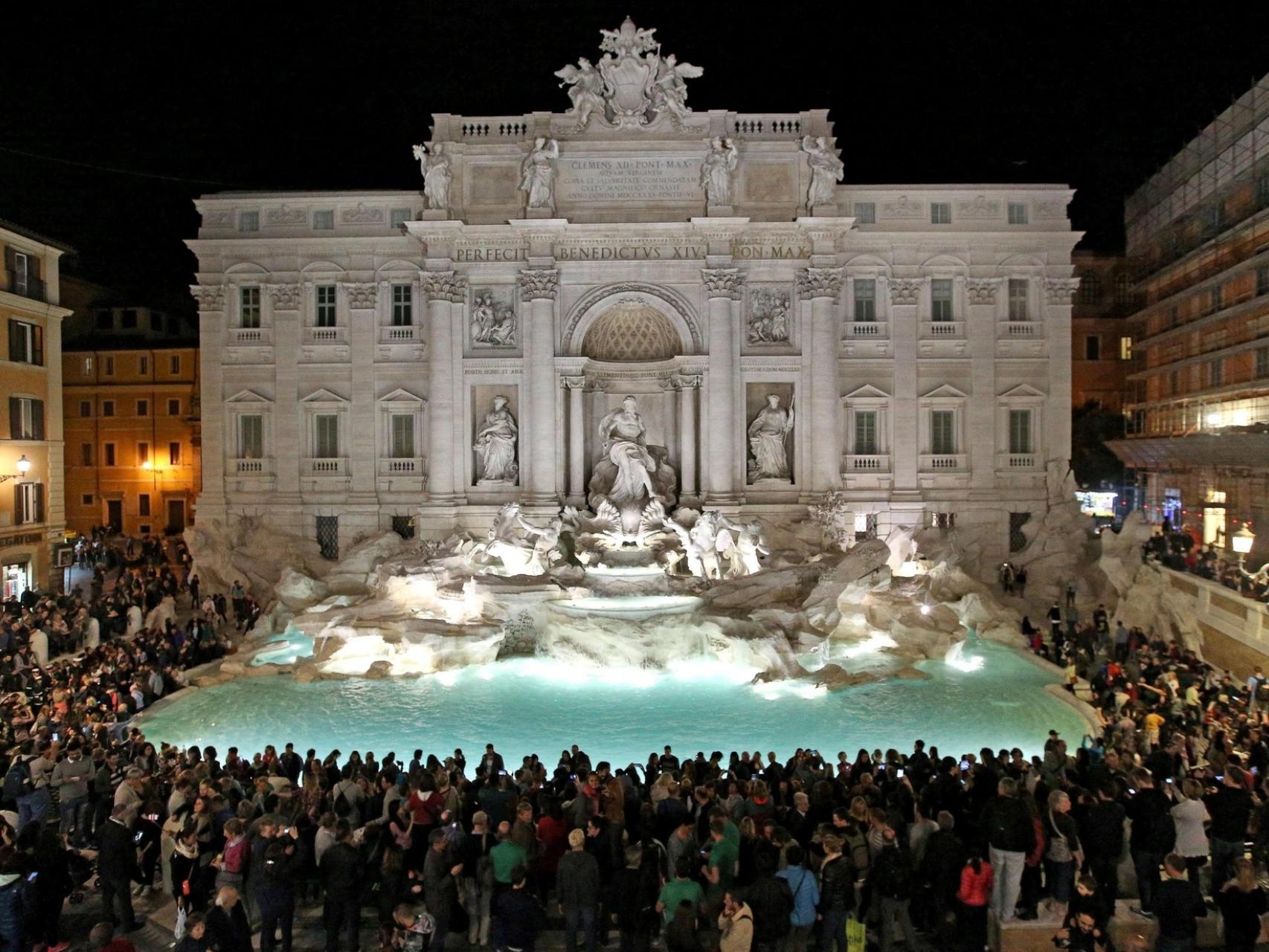Fontana di Trevi.