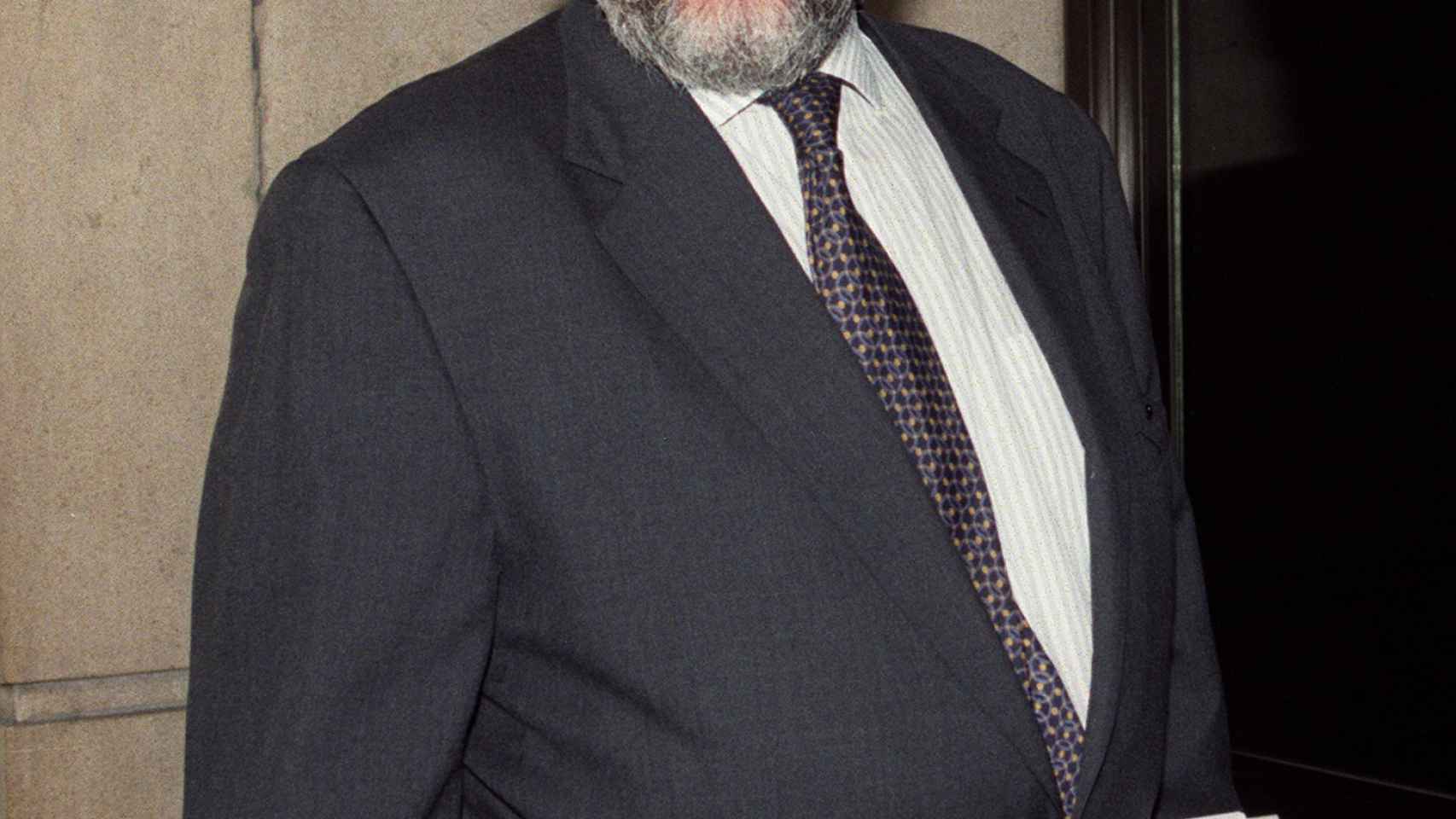 El ex asesor de Mario Conde, Antonio Navalón, antes de declarar por el caso Argentia Trust en 1997