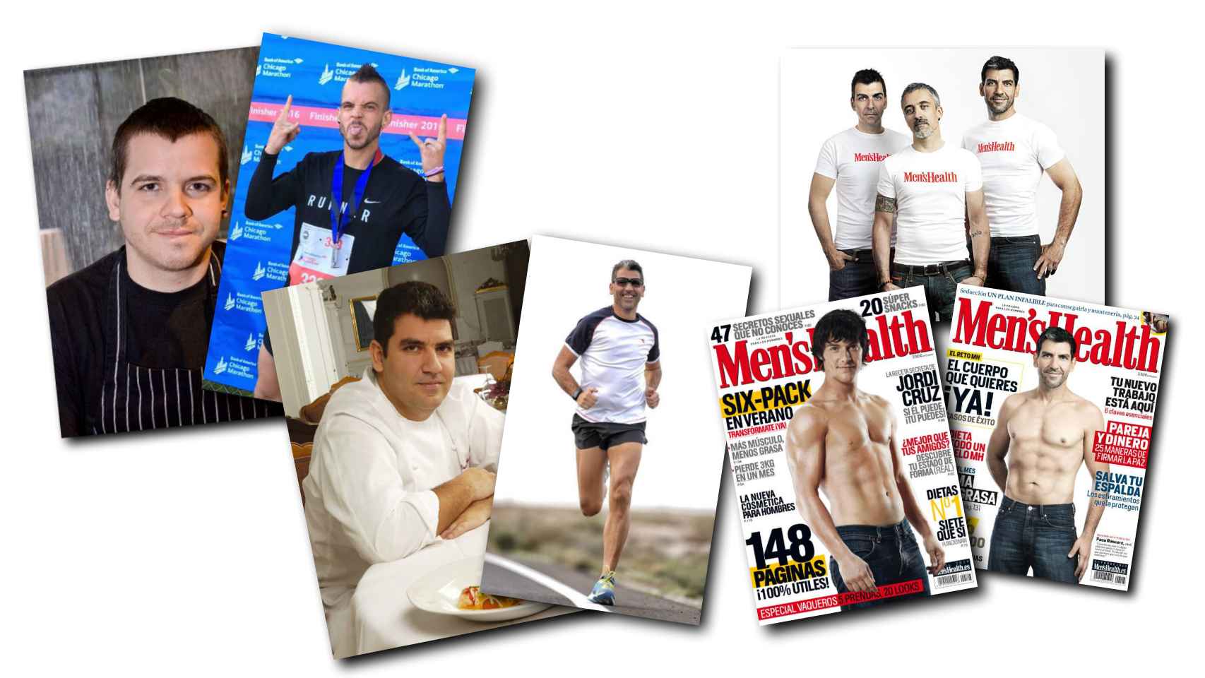 David Muñoz, Paco Roncero, Jordi Cruz o Sergi Arola, son algunos de los chef que han cambiado sus cuerpos gracias al deporte.