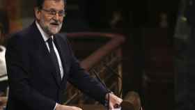 Mariano Rajoy durante su intervención en el Congreso