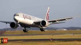 Un avión de Qatar Airways.