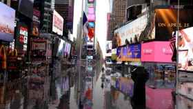 Times Square anegado por las aguas en el documental 'Two ºC'.