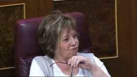 Celia Villalobos durante la moción de censura