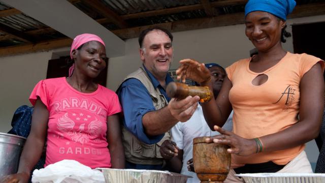 El cocinero José Andrés, en la World Central Kitchen.