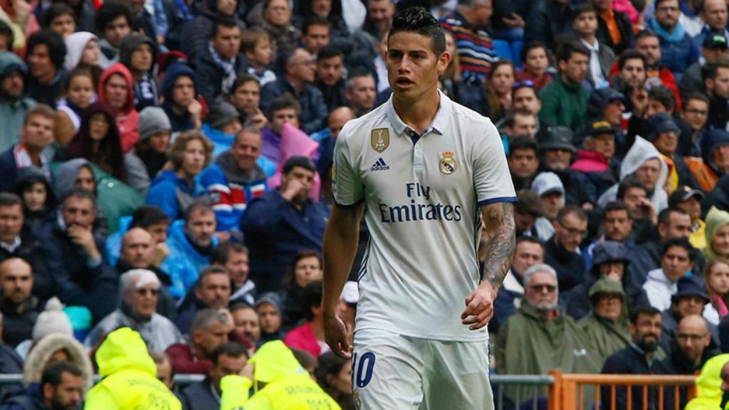 James Rodriguez en el Santiago Bernabéu Fotógrafo: Manu Laya / El Bernabéu