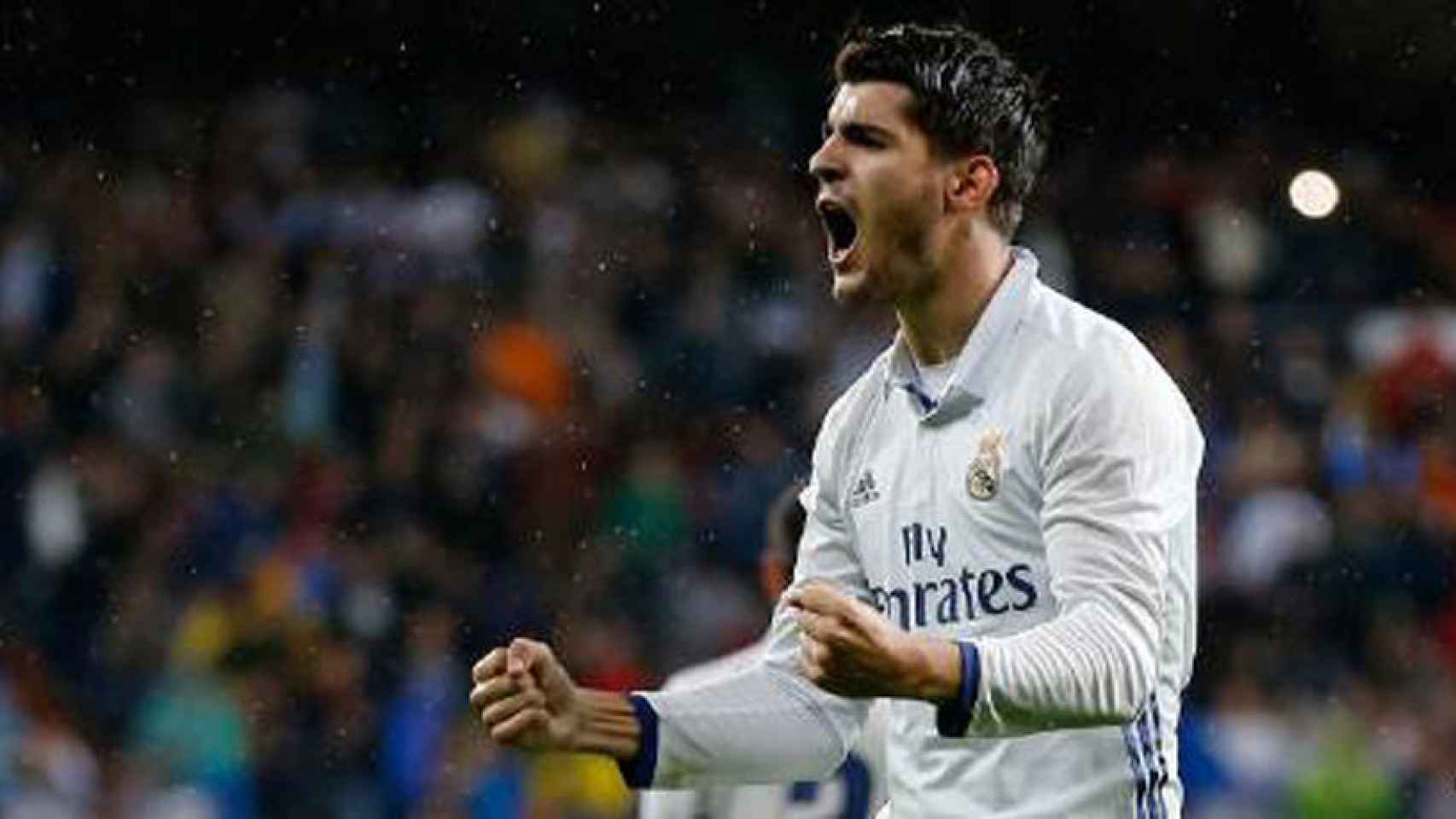 Álvaro Morata celebrando un gol.