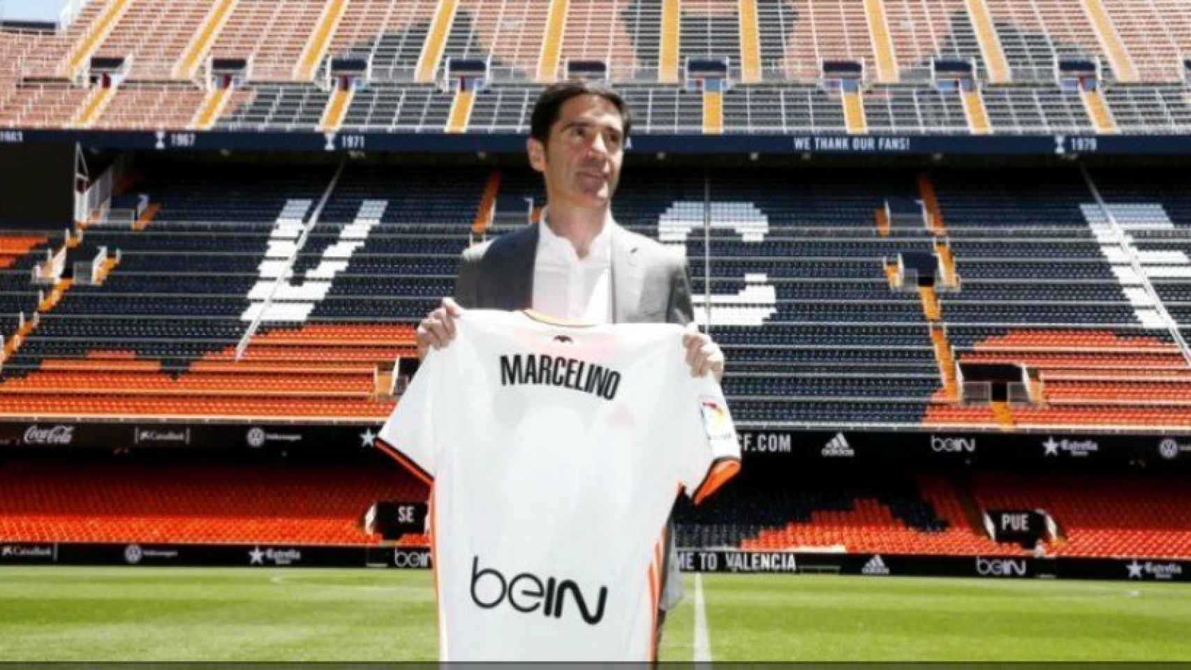 Marcelino es el nuevo entrenador del Valencia   Foto: valenciacf.com