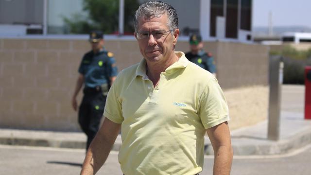 Francisco Granados, a su salida de la cárcel de Estremera.