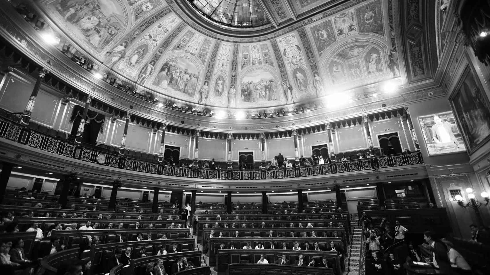 El Congreso de los Diputados durante el debate de moción de censura.