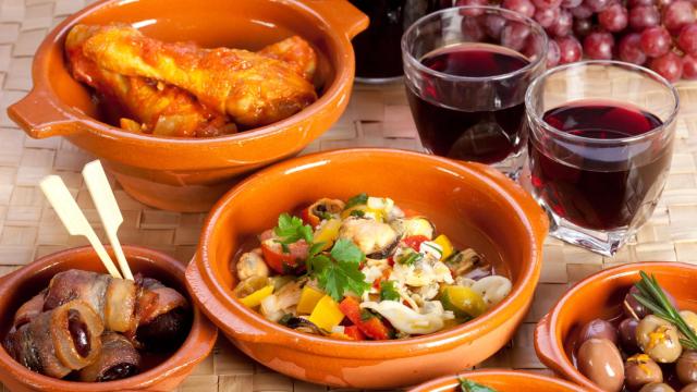 Collection of tapas foods.