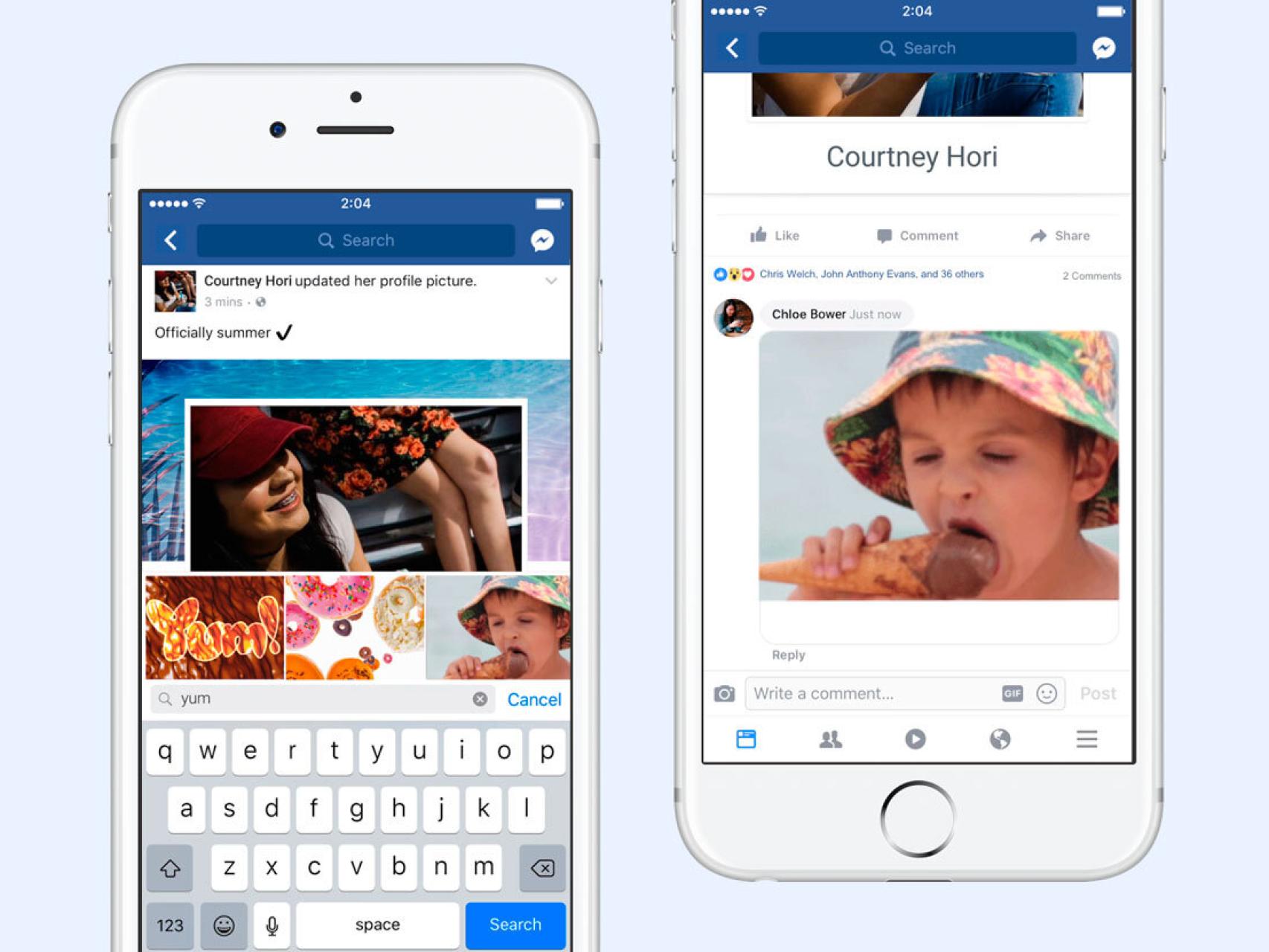 Ya puedes responder en Facebook con tus GIFs favoritos